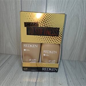 Redken All Soft Haircare Duo in Gold Cheers To Softness Shampoo & Conditioner